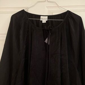 Ava & Viv Black Blouse New